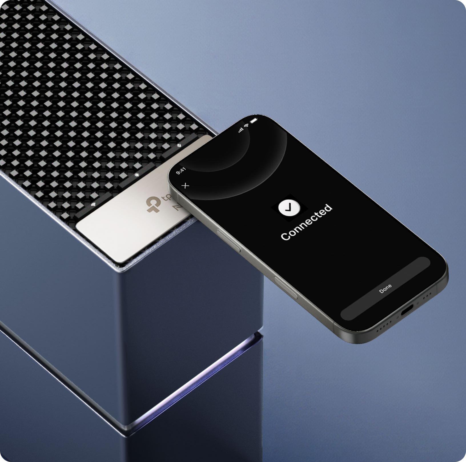 A phone connected by tapping the NFC area on Archer 8 Ultra