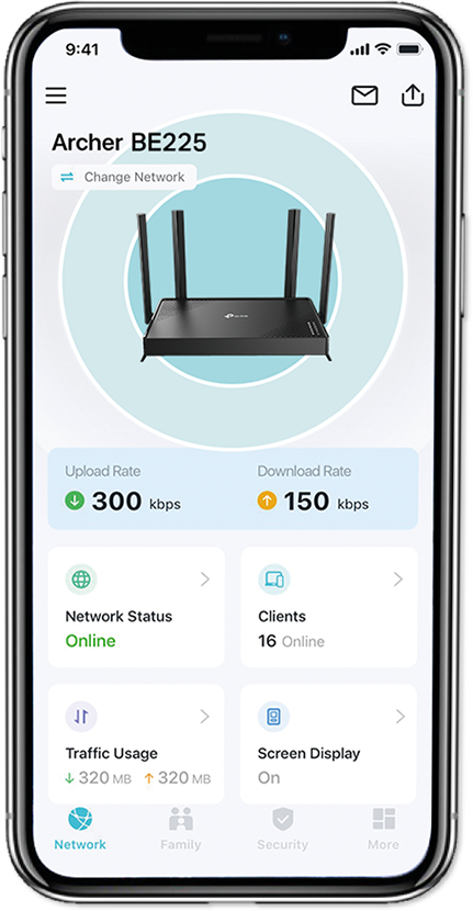 Tether uygulamasında Archer BE225