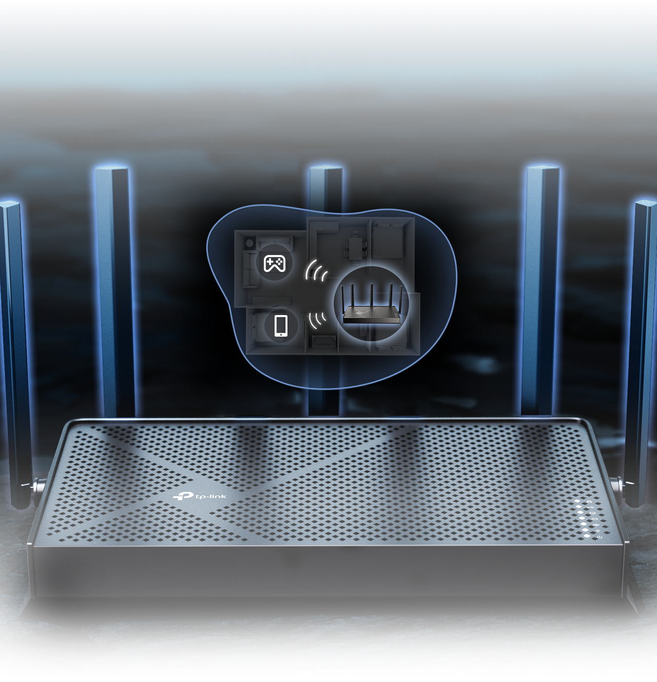 Archer BE4600 with high performance antennas and beamforming technology