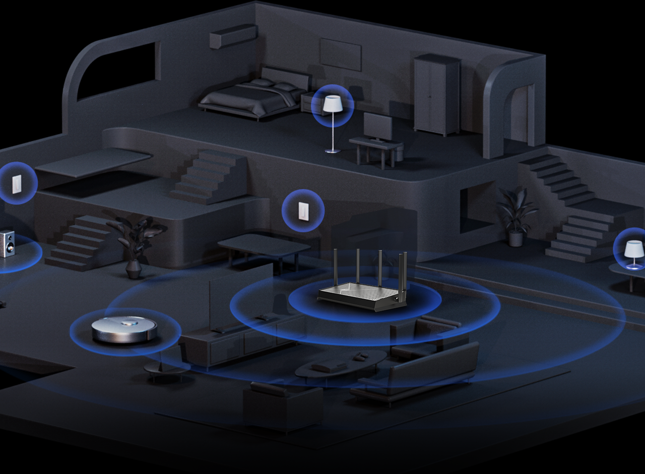 Private IoT network security and HomeShield protection diagram