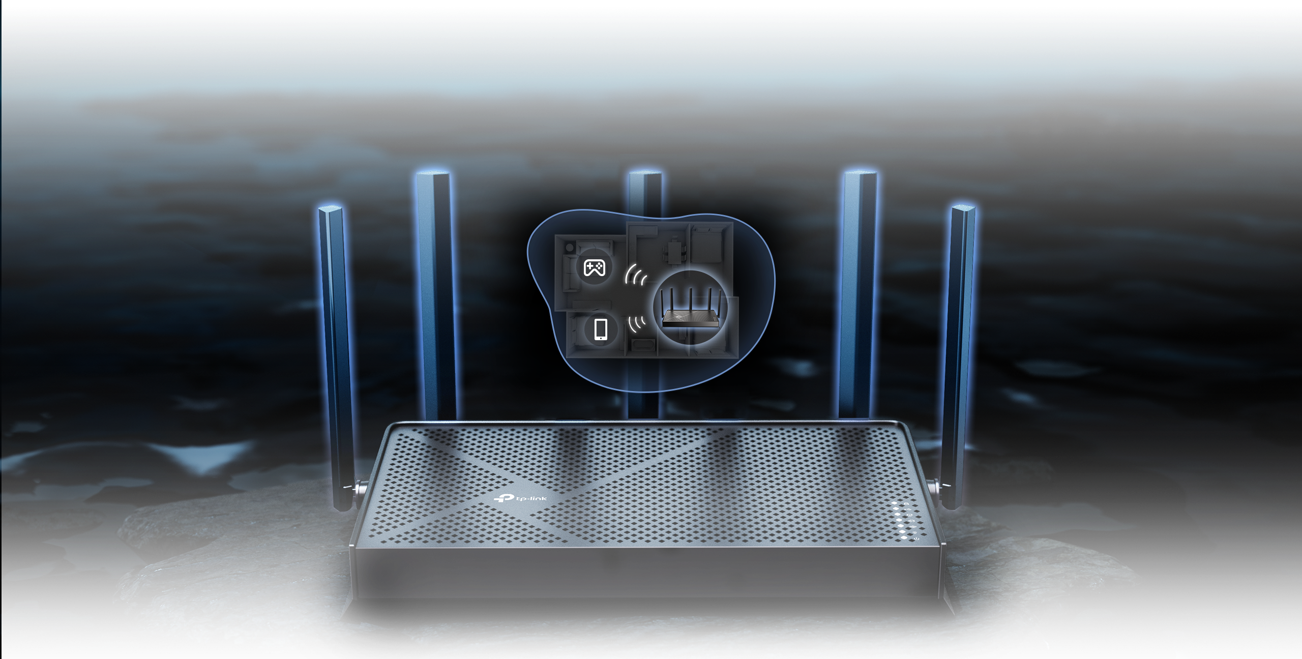 Archer BE4600 with high performance antennas and beamforming technology