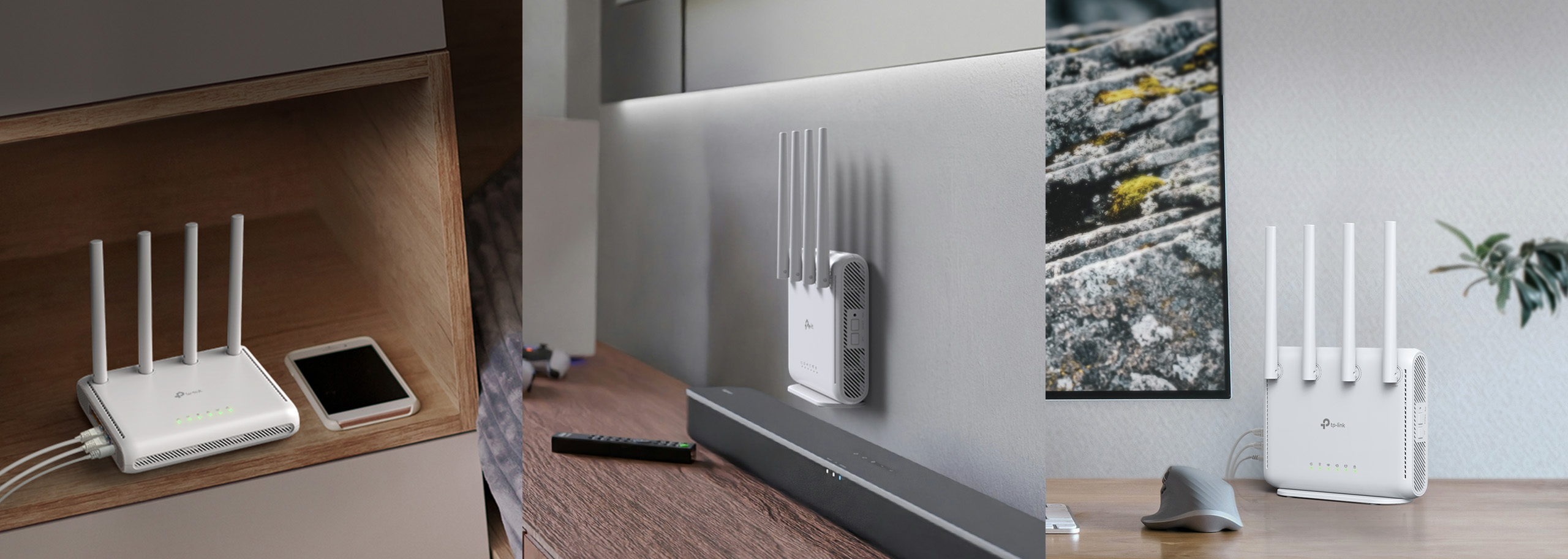 three ways to place the device