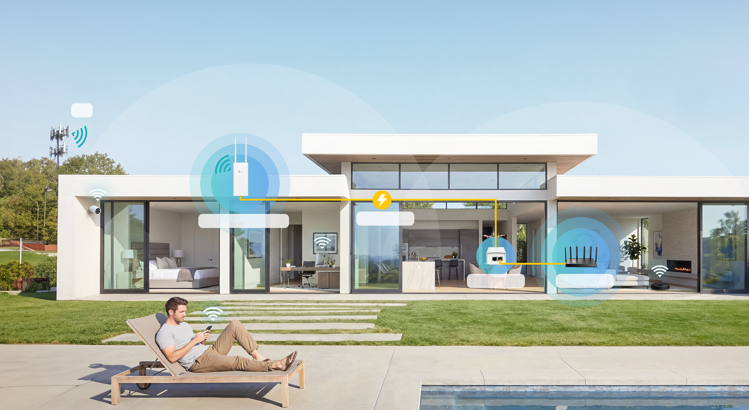 Devices connected in a home