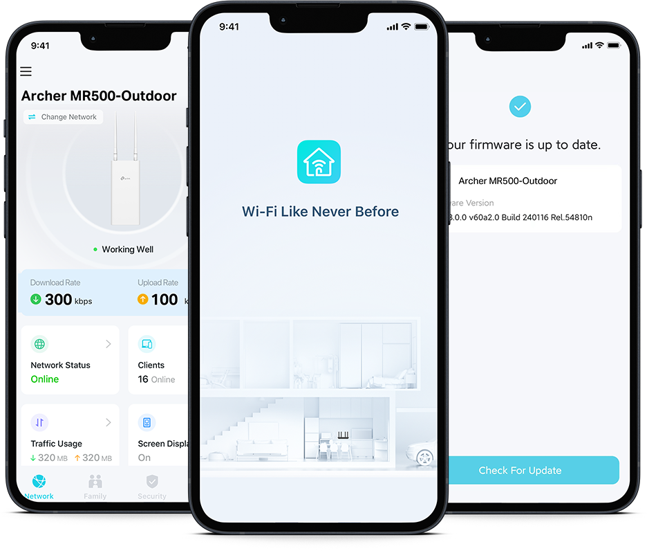 iPhones displaying the Tether app