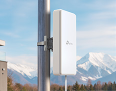 Router mounted on a pole