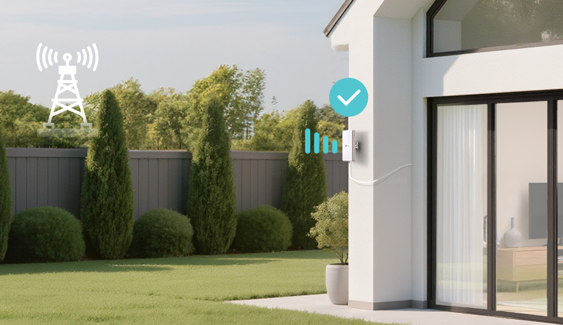 Outdoor placement for superior signal