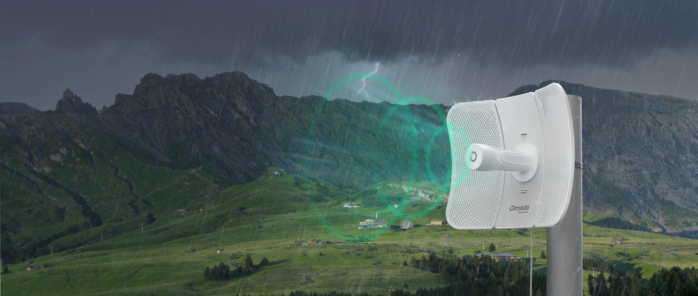 Omada Beam Bridge 5 UR in the Rain