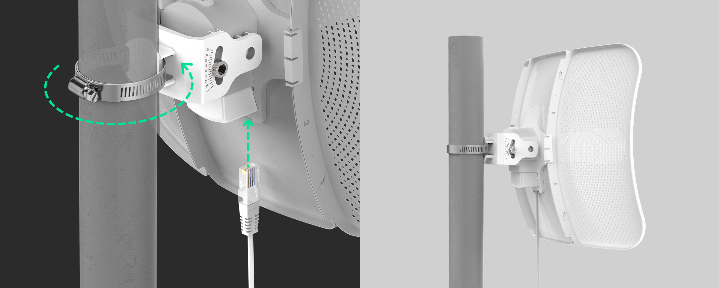 Beam Bridge 5 UR Pole Mounting Demonstration
