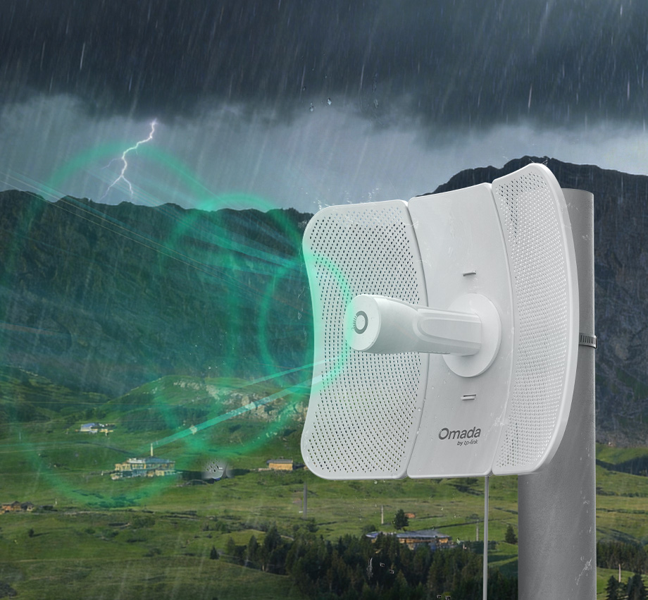 Omada Beam Bridge 5 UR in the Rain