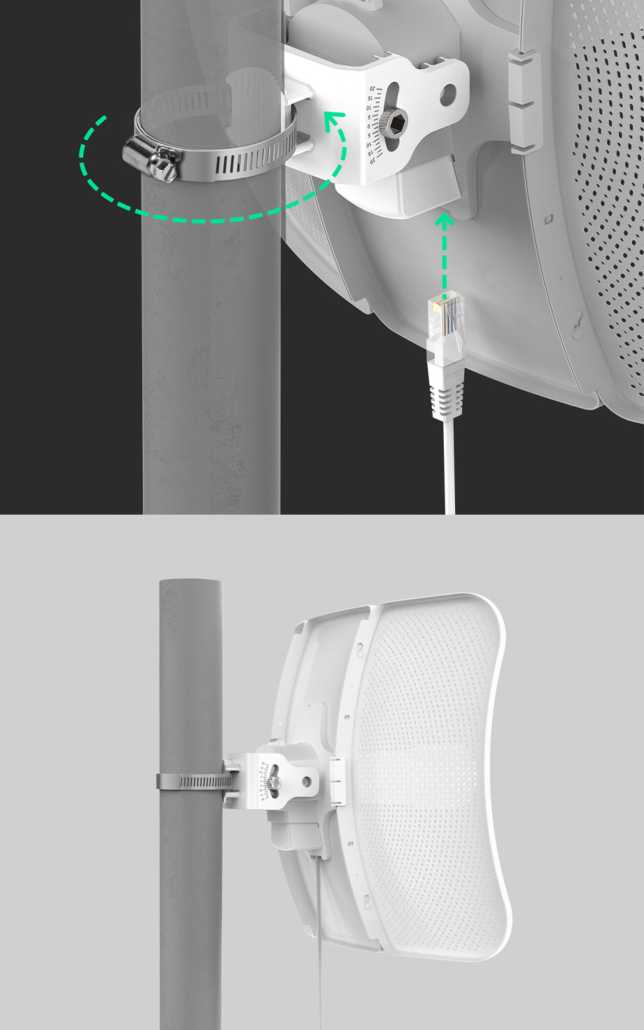 Beam Bridge 5 UR Pole Mounting Demonstration