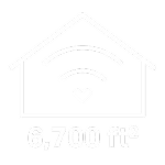6,700 ft²