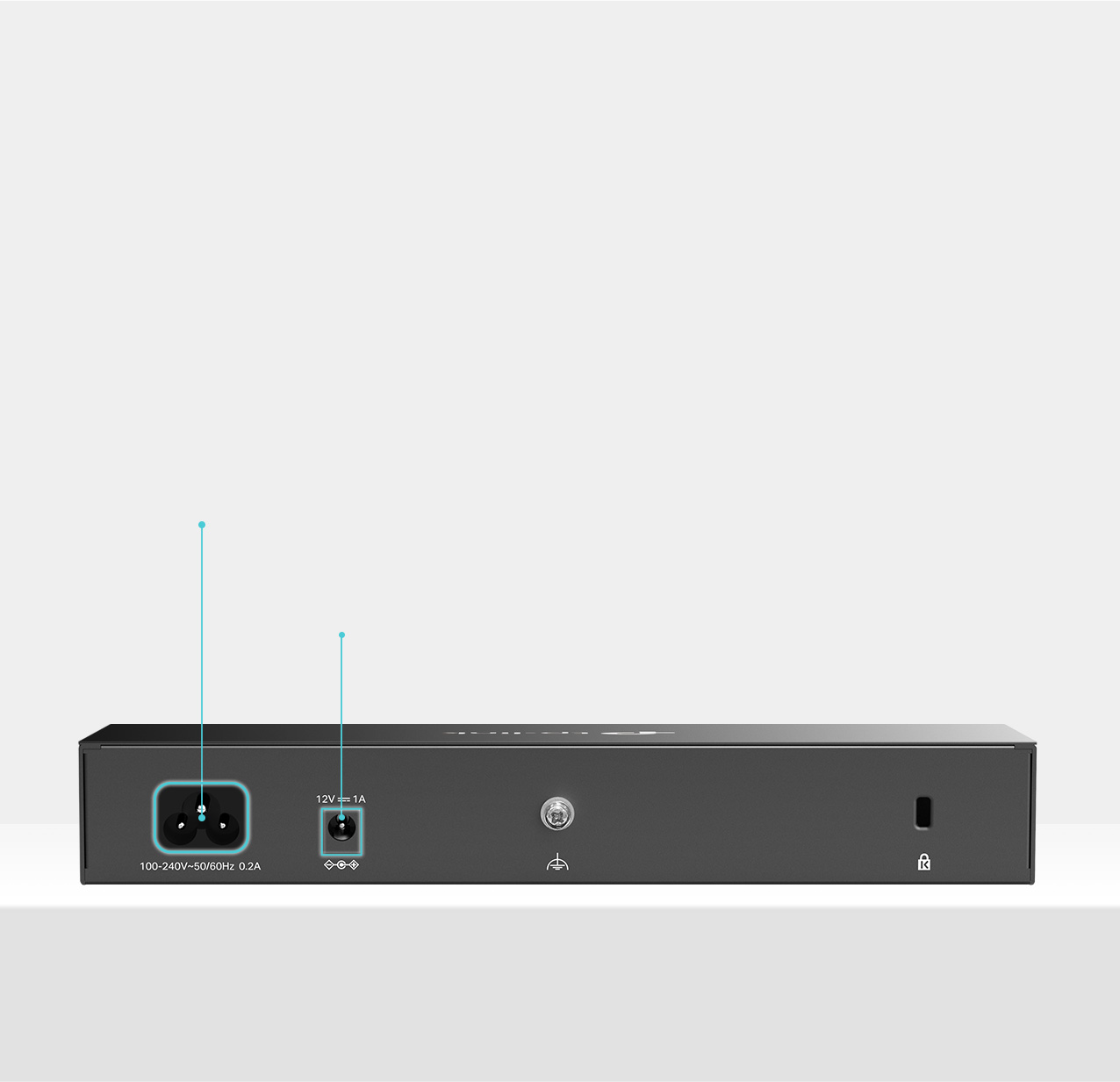 diagram of the terminal's power source inputs