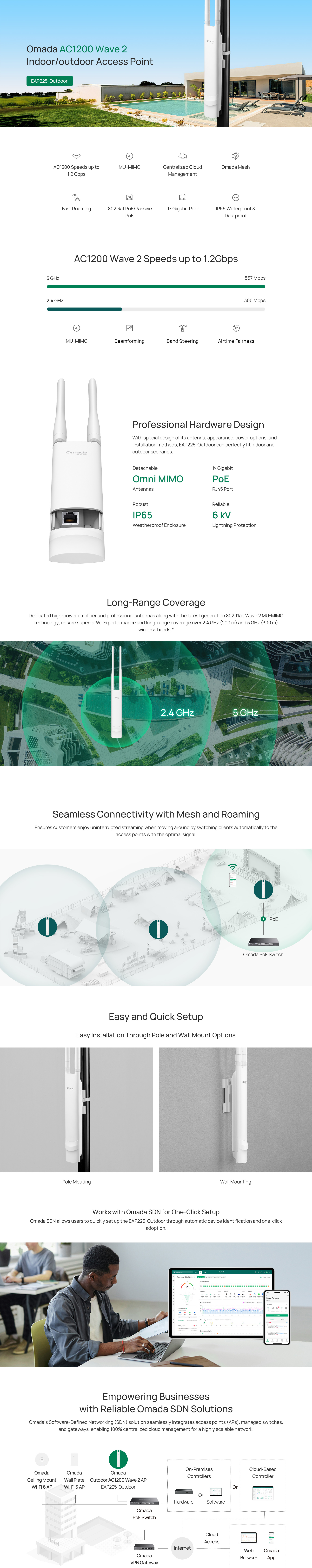 Highlights banner for EAP225-Outdoor