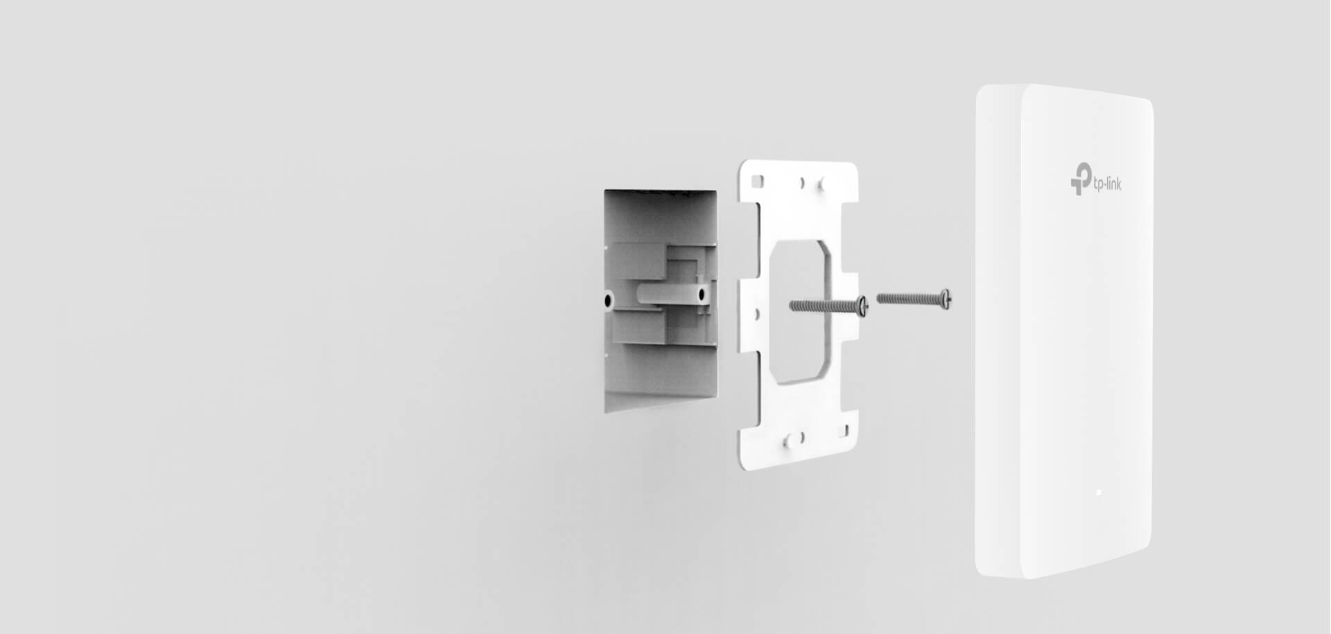 Omada AX1800 Wall Plate WiFi 6 Access Point EAP615-WALL