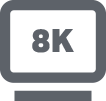8k streaming icon