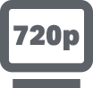 720p streaming icon