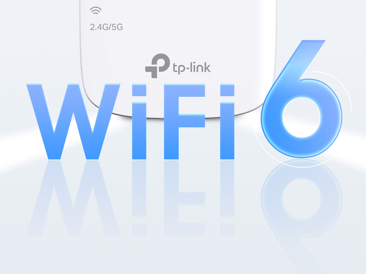 RE600X range extender with large blue Wi-Fi 6 lettering.
