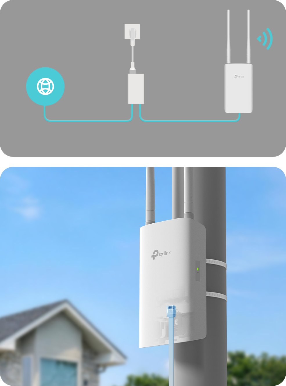 product outdoor with ethernet connection