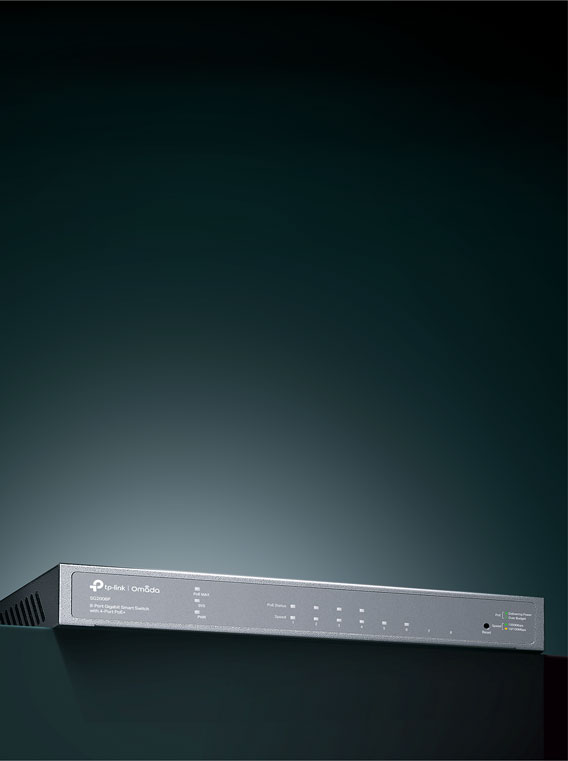 Omada 8-Port Gigabit Smart Switch with 4-Port PoE+ SG2008P