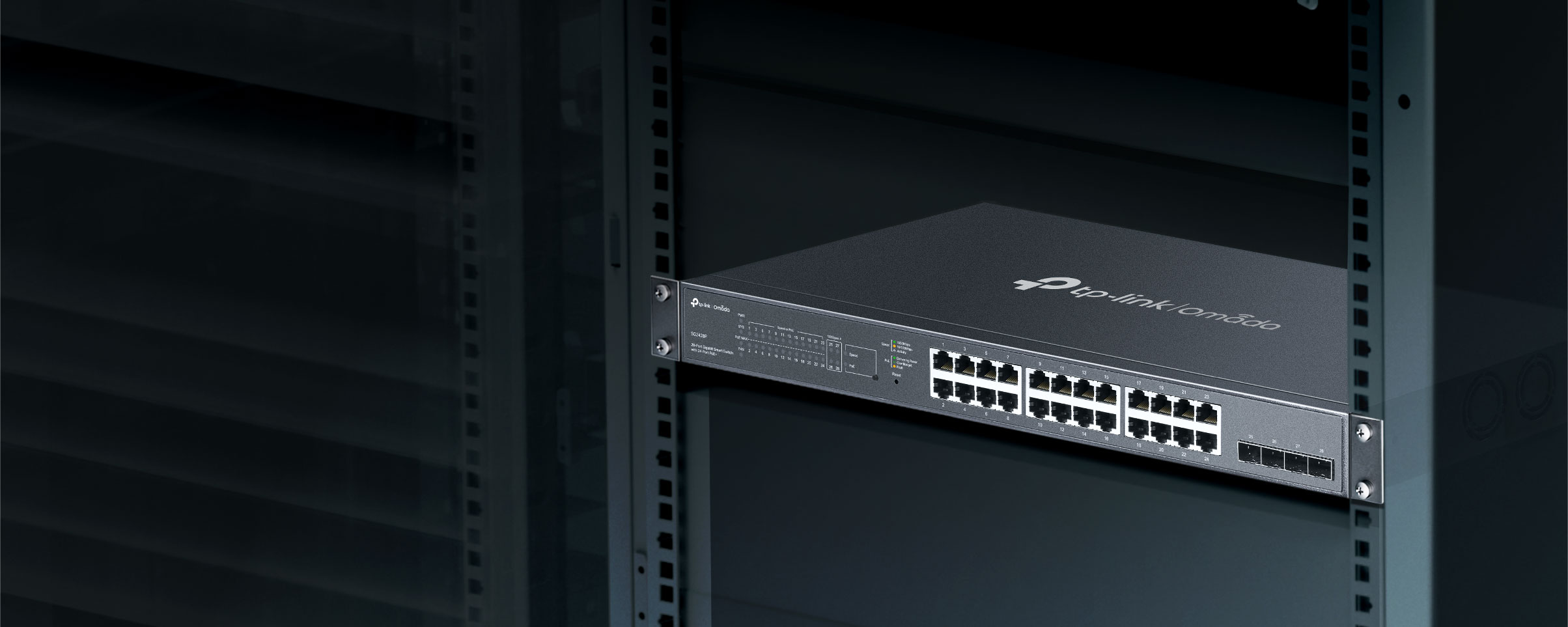 Omada 28-Port Gigabit Smart Switch with 24-Port PoE+ SG2428P