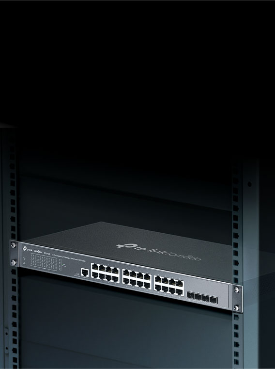 Omada 24-Port Gigabit L2+ Managed Switch with 4 SFP Slots SG3428