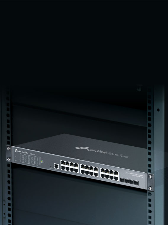 Omada 24-Port Gigabit L2+ Managed Switch with 4 10GE SFP+ Slots SG3428X