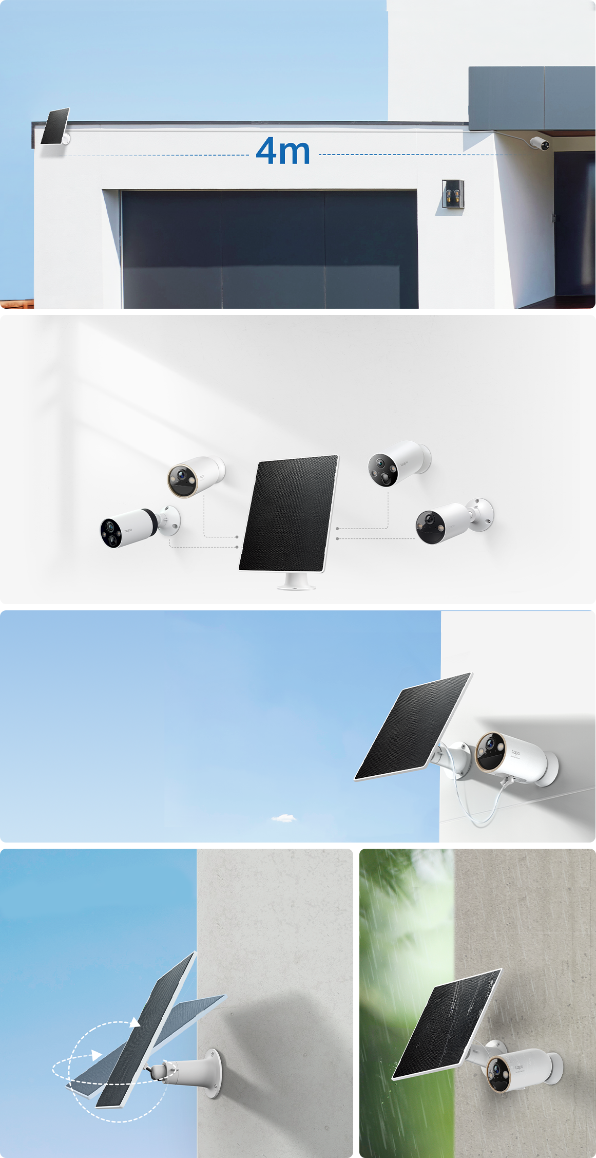 collage of Tapo product features