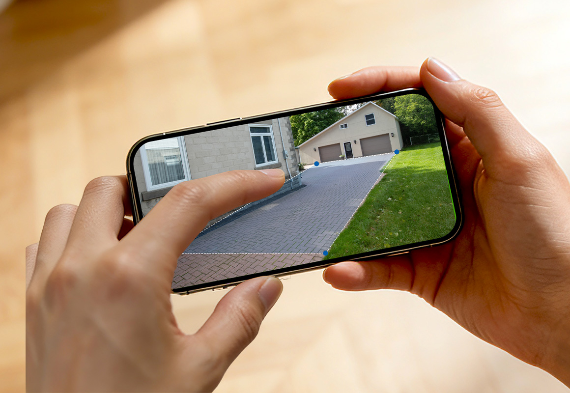 three cameras mounted in different places