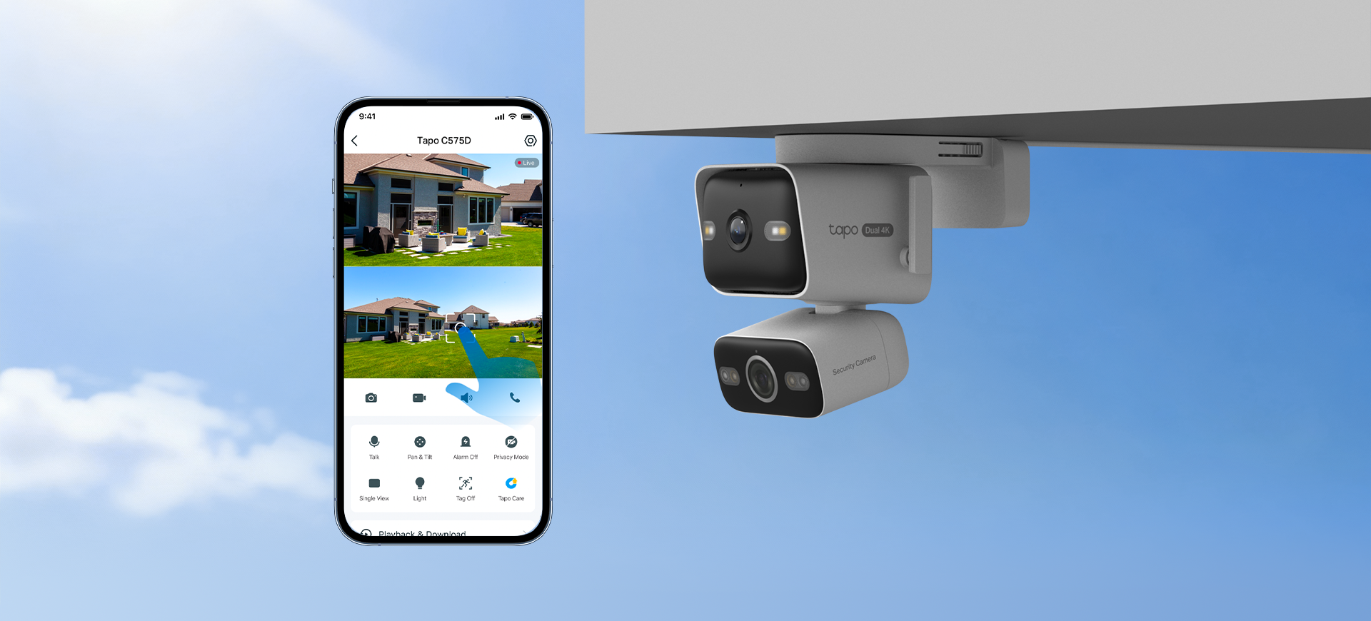 Tapo C575D | 4K Dual Lens PoE Pan/Tilt Security Camera | TP-Link