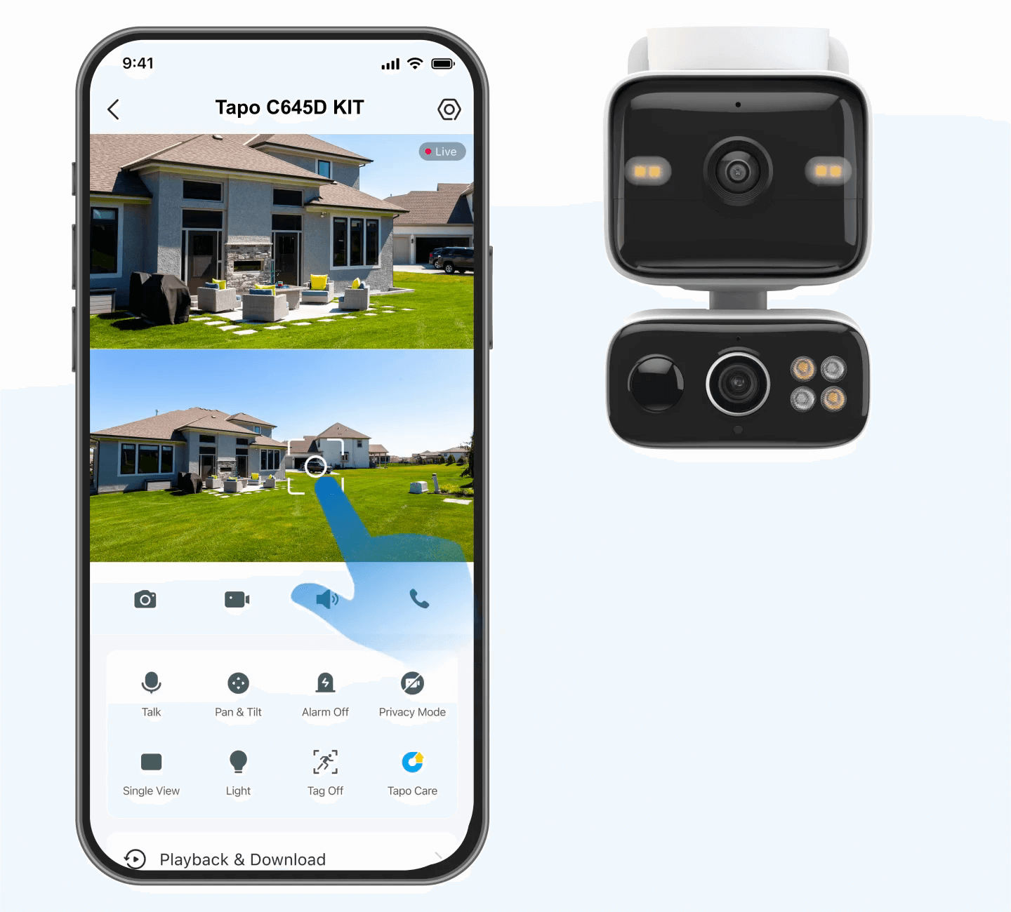 Tapo C645D KIT | Solar-Powered Dual-Lens Pan/Tilt Security Camera