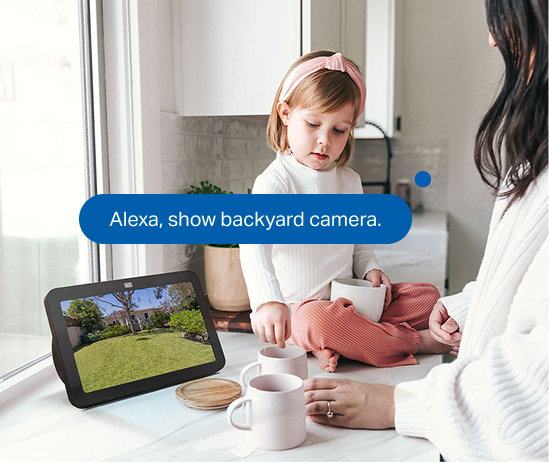 Person talking on the phone while looking at security footage