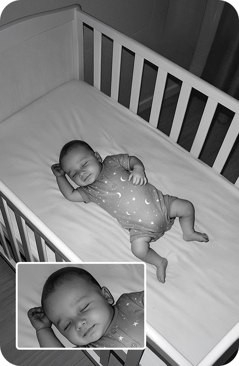 HD Night Vision nursery view.