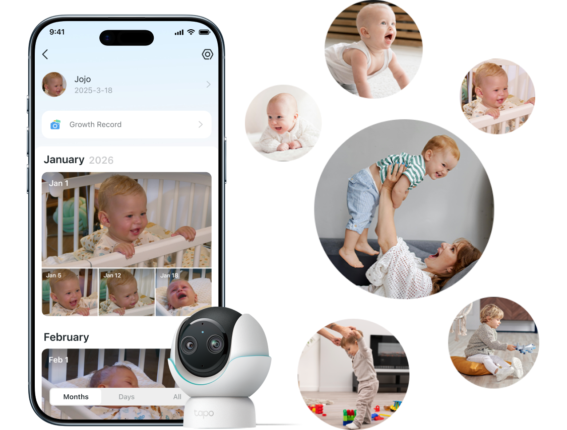 BabySnap capture and sharing preview.