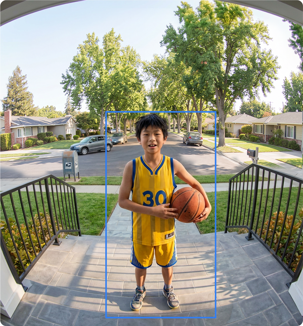 Tapo D260 detecting a person at the door