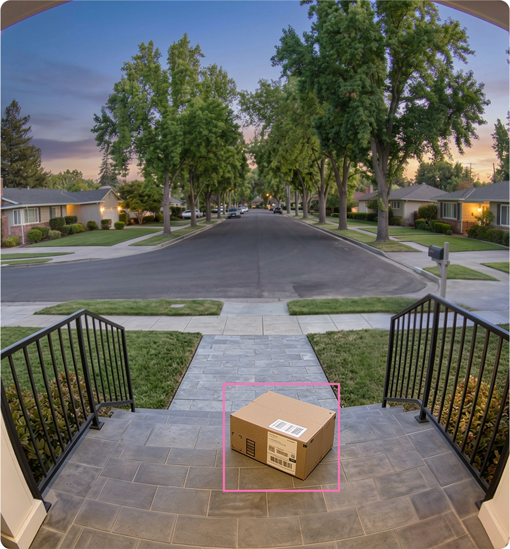 Tapo D260 detecting a package at the door