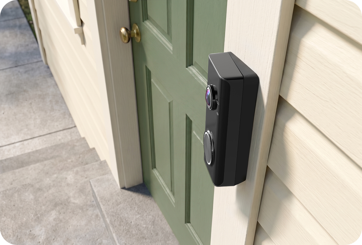 Tapo D260 mounted with wedge positioning options