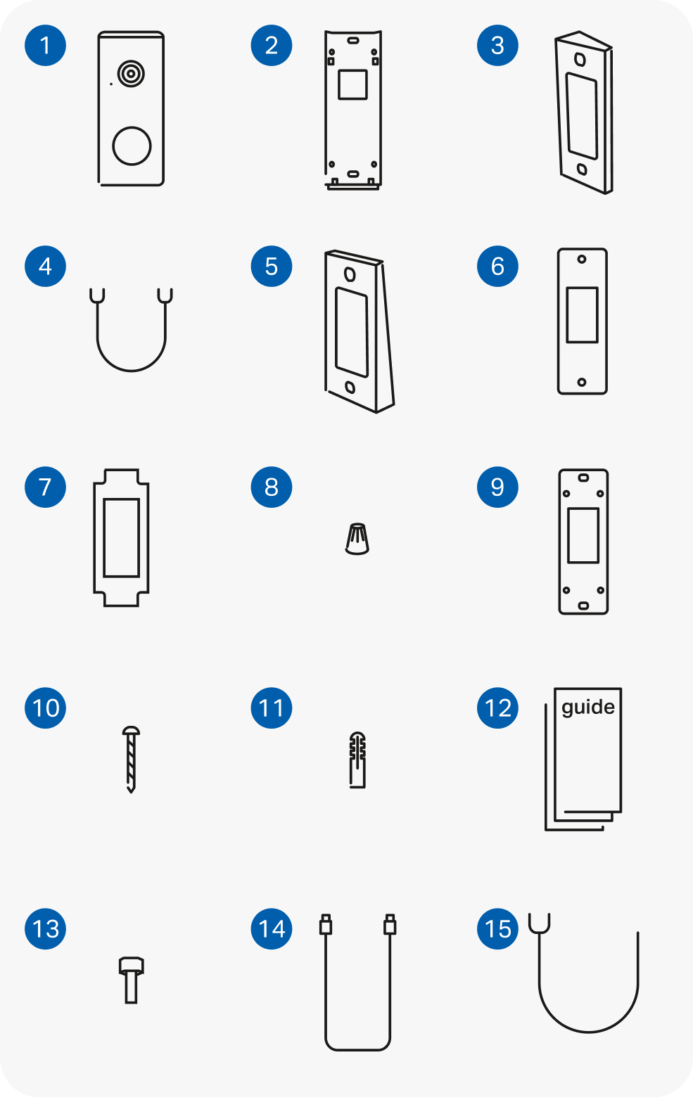 Tapo D260 package contents layout