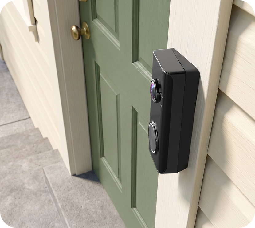 Tapo D260 mounted with wedge positioning options