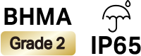 BHMA Grade 2 and IP65