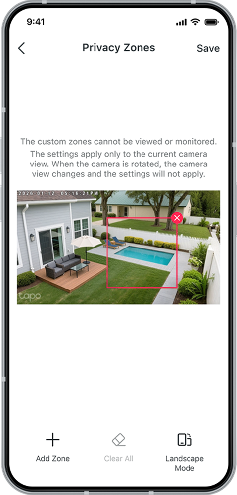 Privacy Zones
