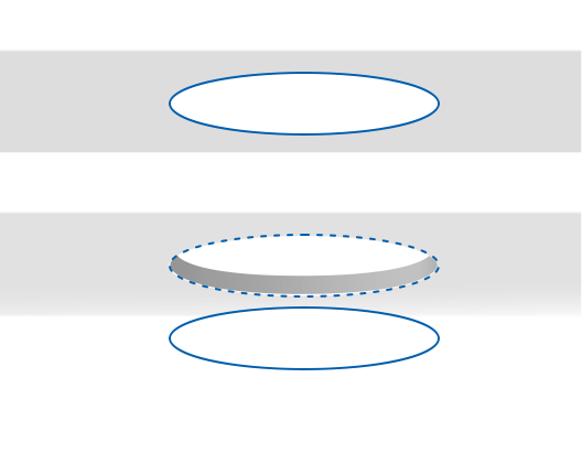 Trace the mounting template on the ceiling and cut along the outline to create an opening for the light.