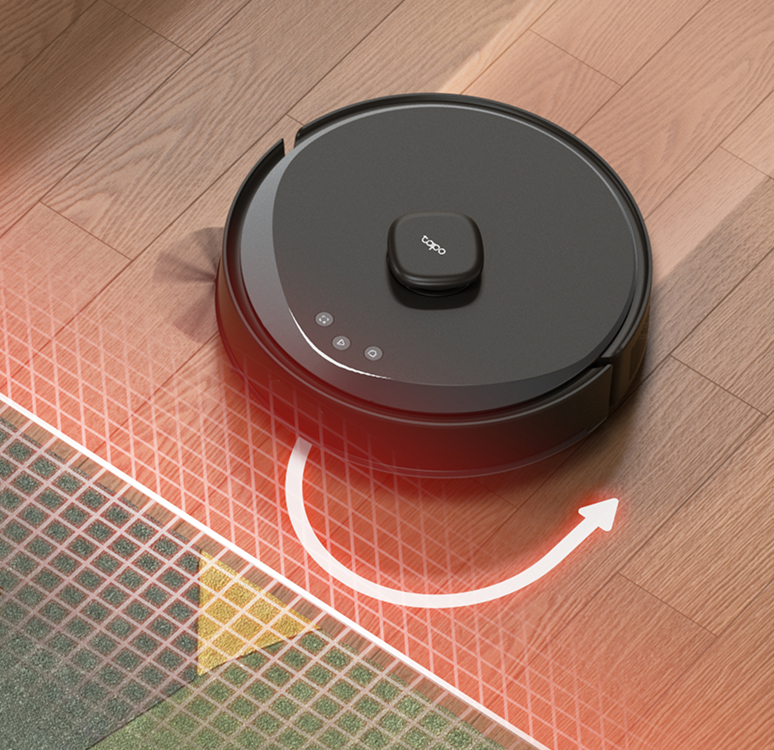 Tapo RV30 Max Plus Gen 2 avoiding carpet while mopping