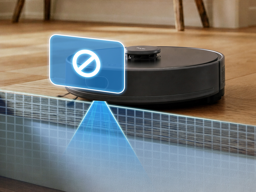 Tapo RV30 Max Plus Gen 2 avoiding drops and stairs