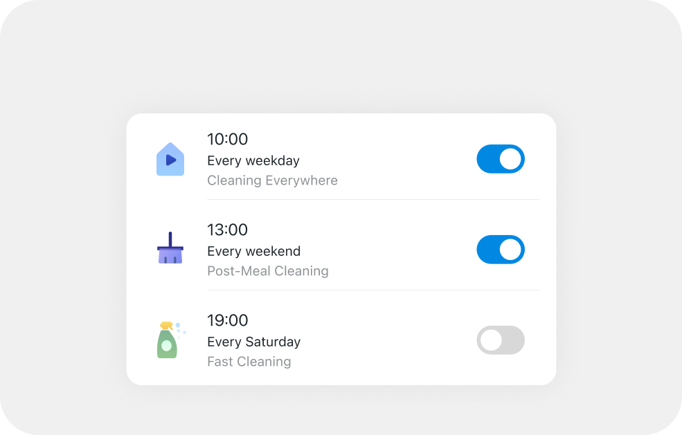 Tapo app personalized cleaning schedules