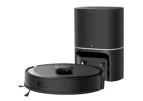 Tapo RV30 Max Plus robot vacuum and dock