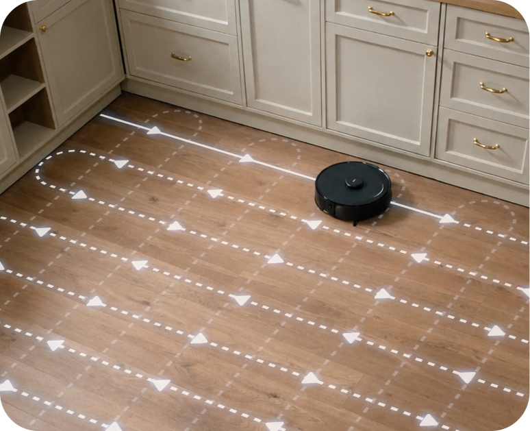 Tapo RV30 Max Turbo full-floor matrix coverage