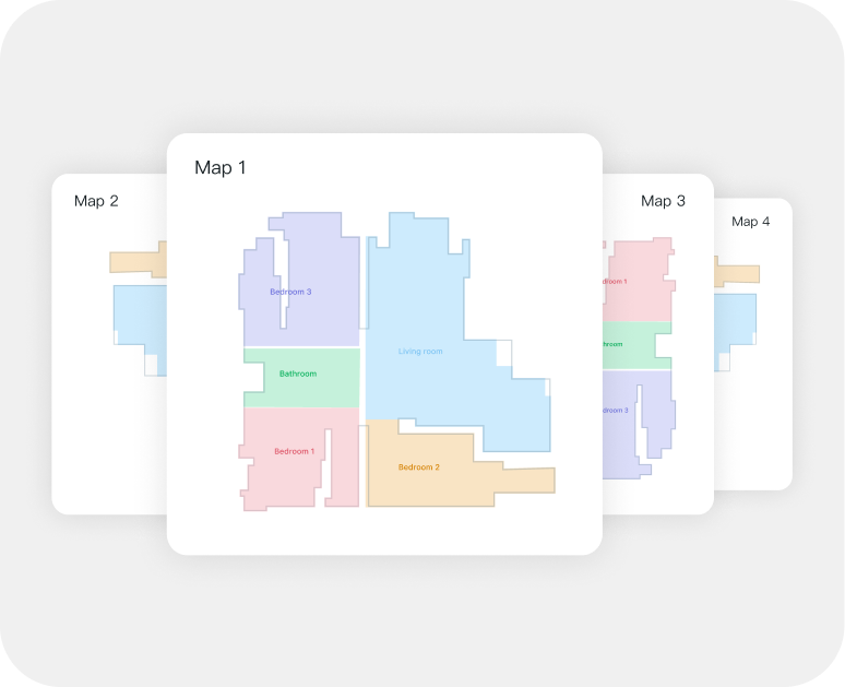 Tapo app 3+1 multi-map storage