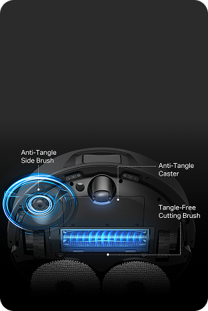 Anti-tangle brush system