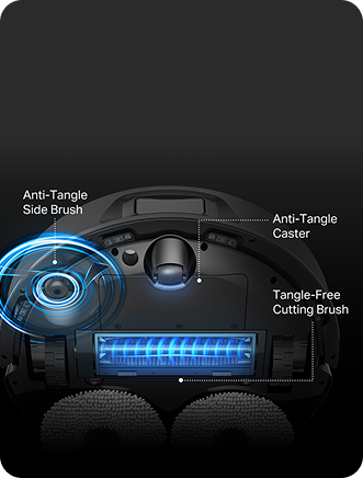 Anti-tangle brush system