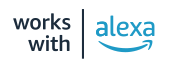 works with Amazon Alexa sticker